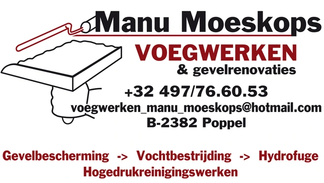 Manu Moeskops Voegwerken & gevelrenovaties