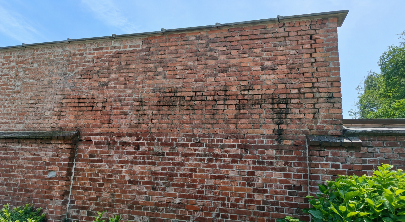 Muur voor gevelrenovatie